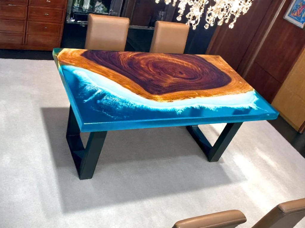 Exquisite Epoxy Wooden Dining Room Table Online